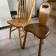 Suite de 4 tabourets de ferme