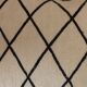 Coussin noir et blanc Kilim Beni Ouarain 50x55 cm en laine
