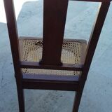 Chaise en bois avec cannage