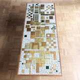 Mid-century rectangular glass mosaic coffee table by Berthold Müller for Oerlinghausen