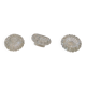 Set of 3 glass candle holders