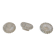 Set of 3 glass candle holders
