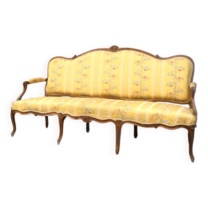 Canapé en bois naturel,