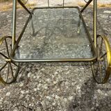 Vintage gold metal server