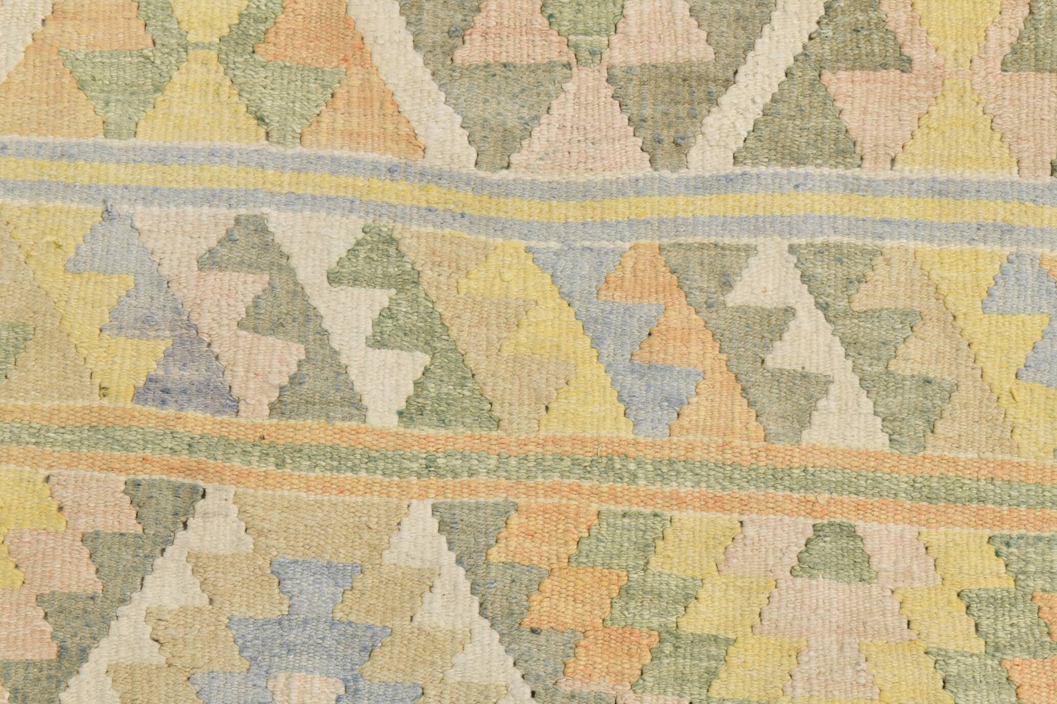 Tapis Kilim Vintage Laine Fait Main, Bohème, Motifs Géométriques, 149X247Cm