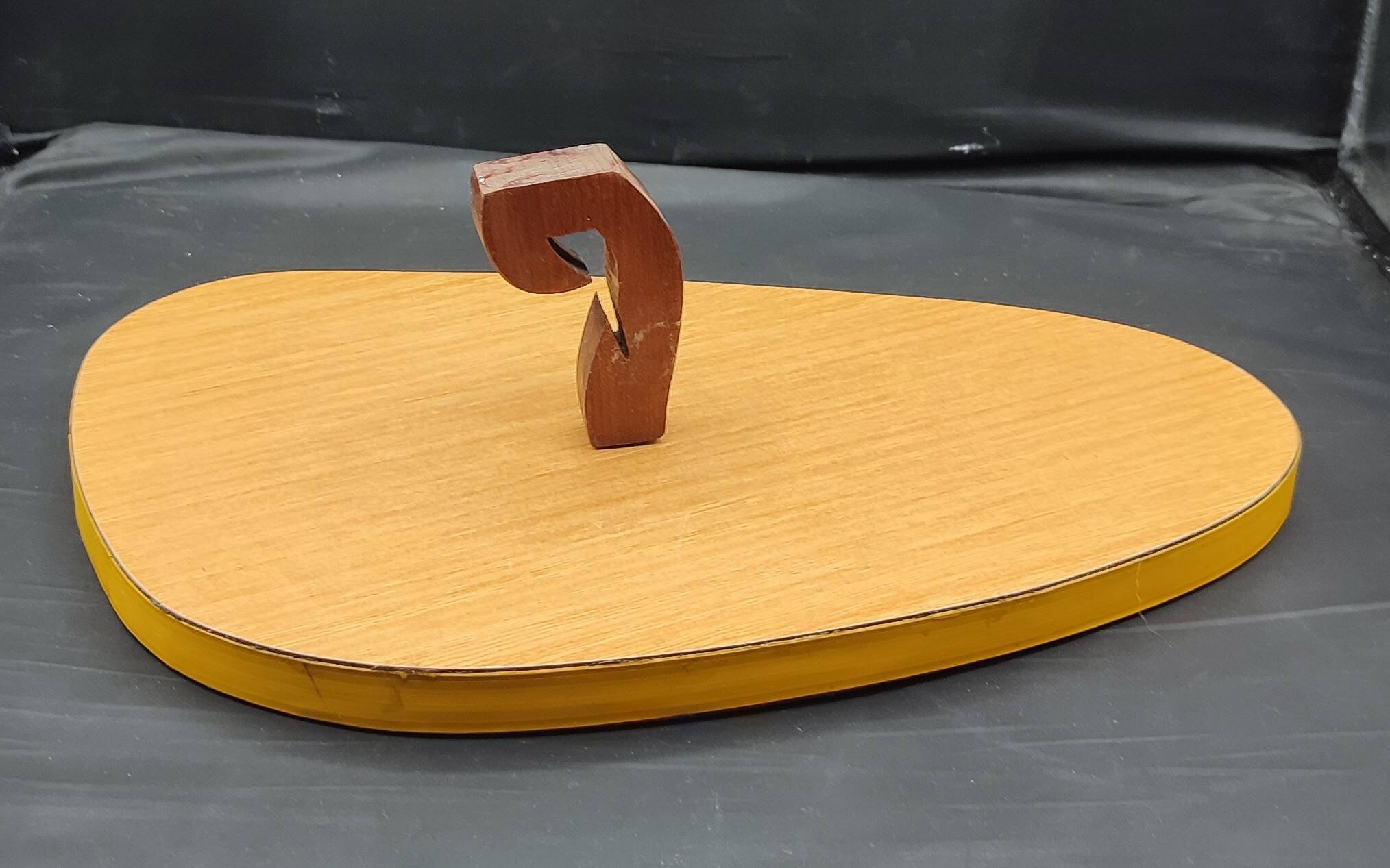 Plateau Vintage Design "Goutte" 1960s Scandinavian Wood