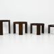 Nest tables model 780, created by Gianfranco Frattini for Cassina, year