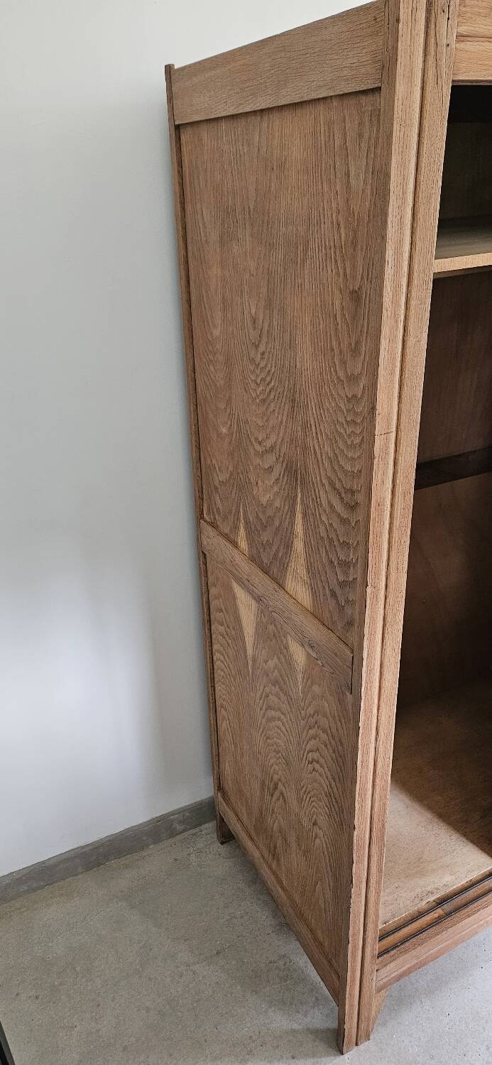 Wardrobe, Parisian sliding door vintage Art Deco wardrobe