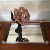 Rectangular mirror top art deco 25 x 37cm