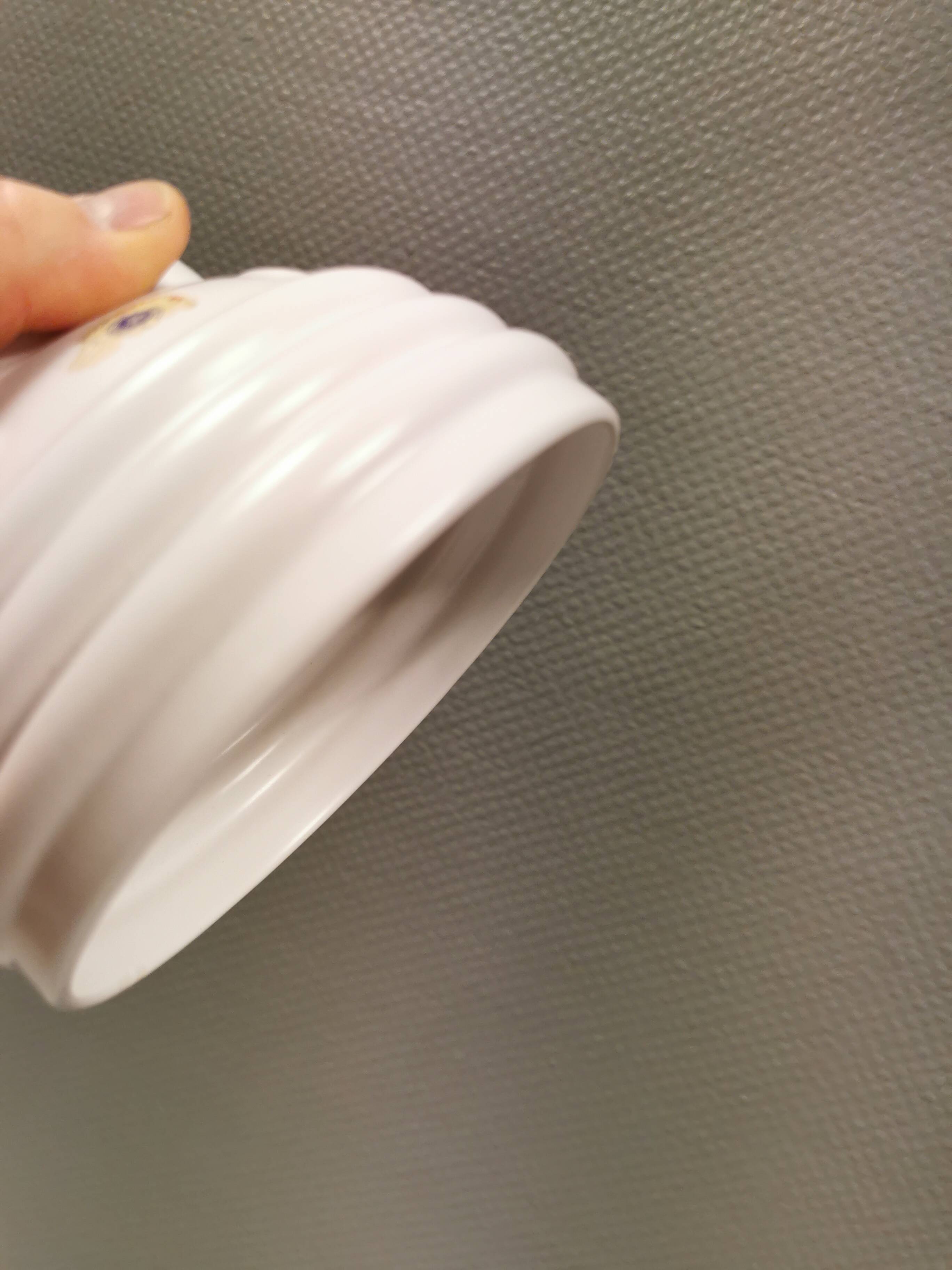 Two small ceramic hanging lights from Danish Søholm, estimated 1980s.