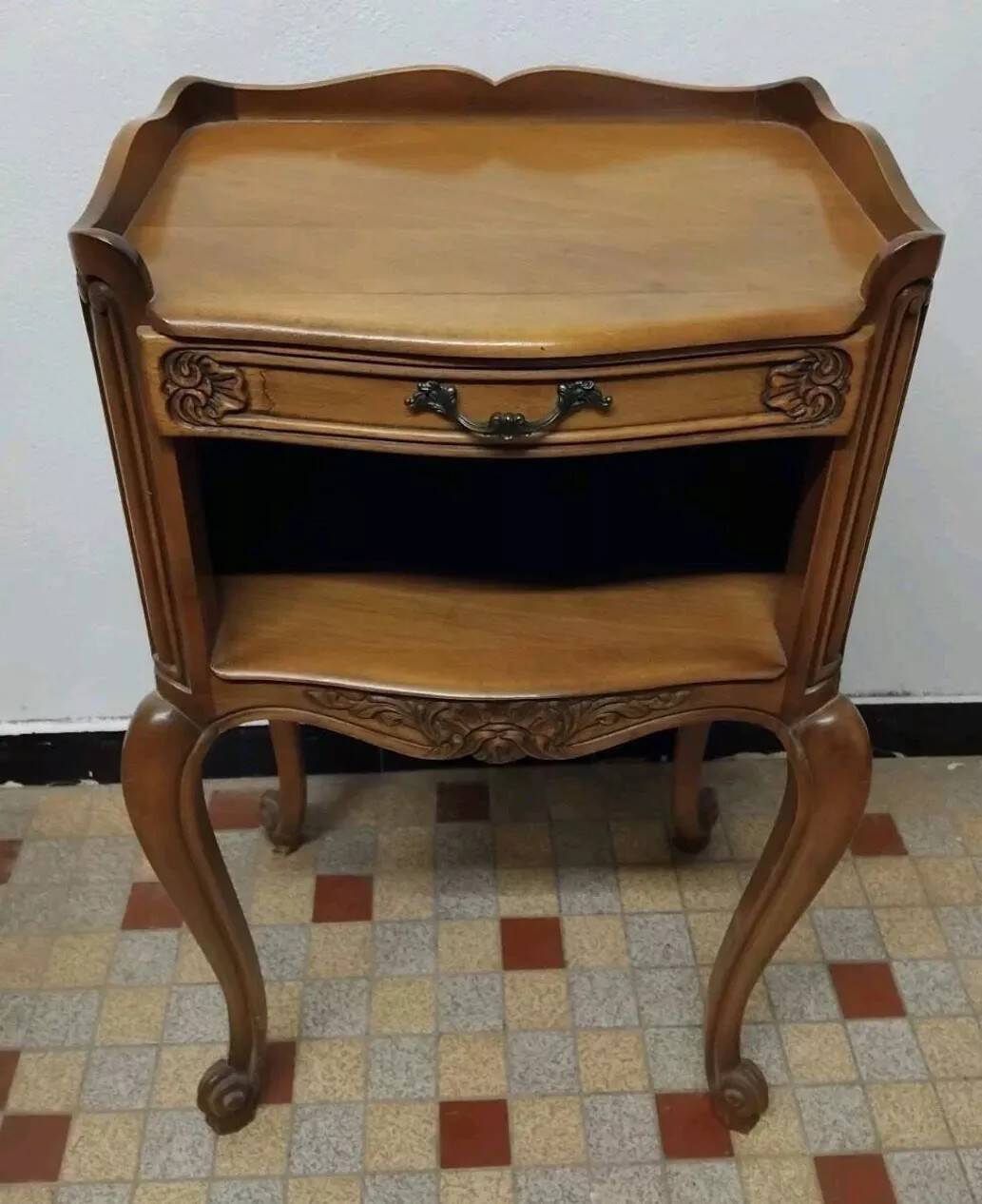 Pair of Antique Louis XV Style Nightstands
