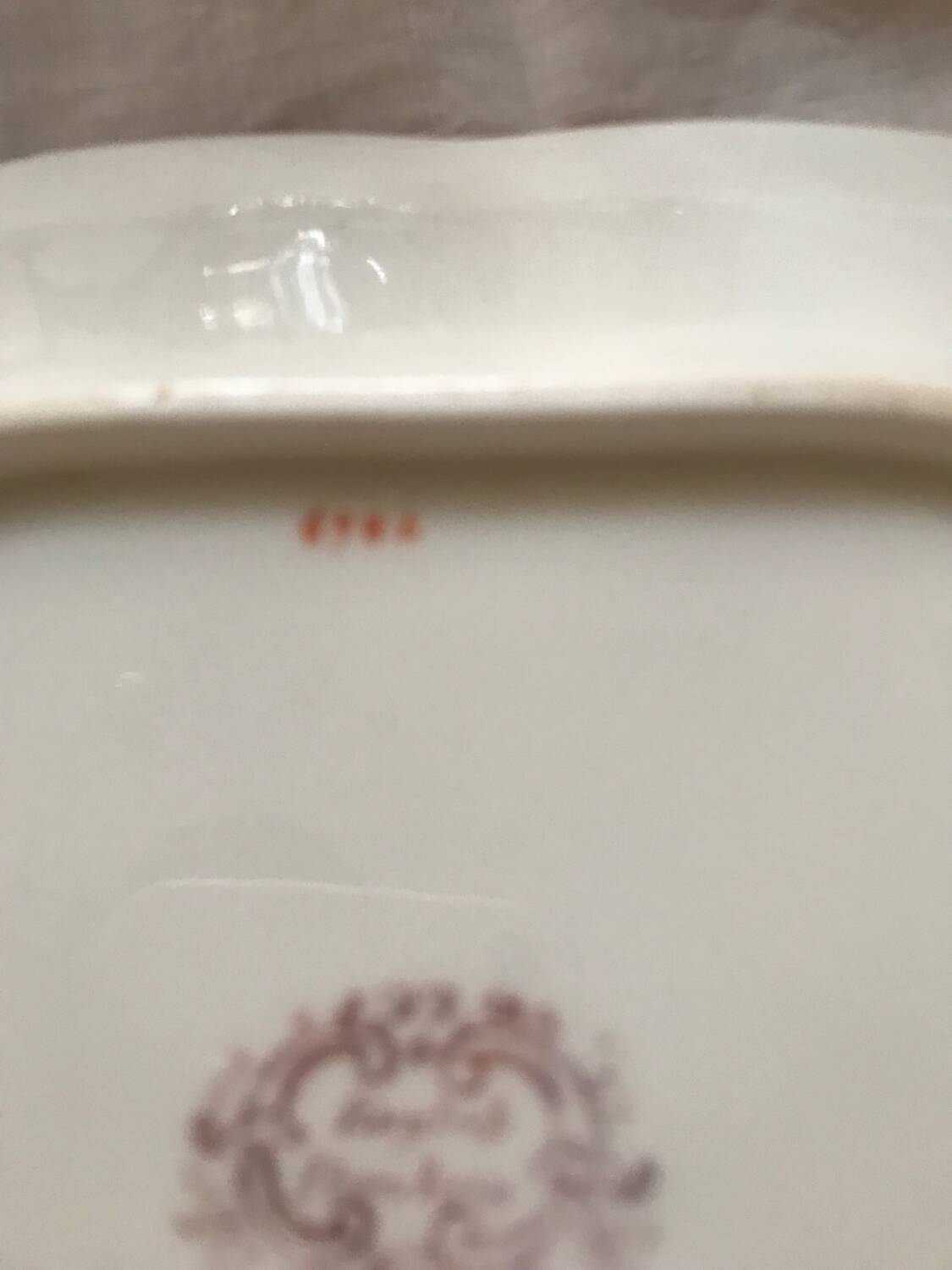 Plat en porcelaine anglaise Minton