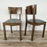Art Decò set of chairs with stool