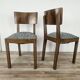 Ensemble de chaises Art Déco avec tabouret.