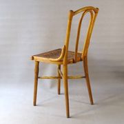 Chaise bistrot Thonet N°115 vers 1900 assise bois thermoformée