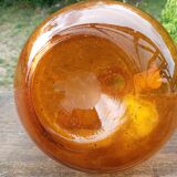 Demijhon or amber blown glass