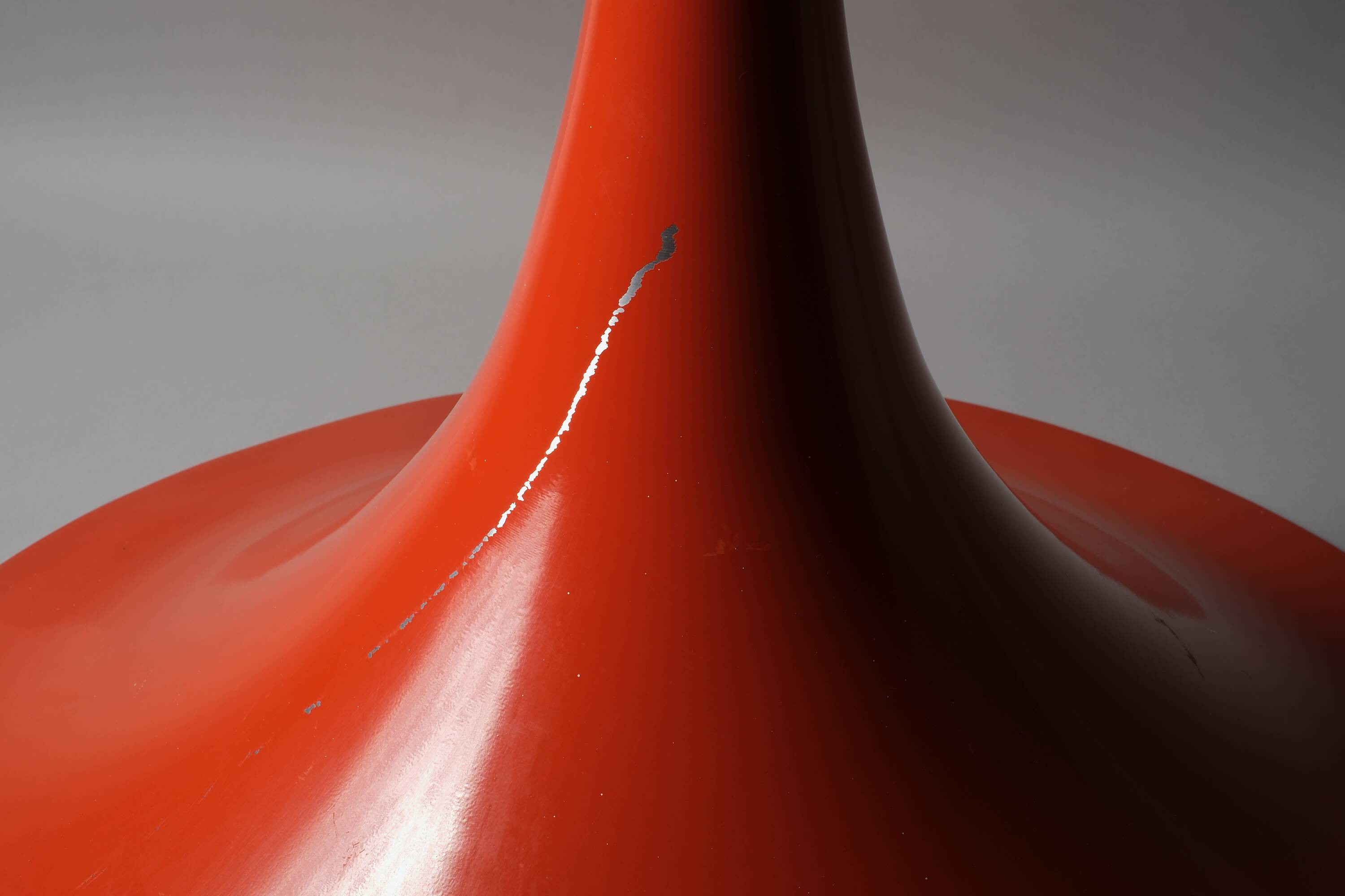 Suspension sorcière XL Massive Lighting, orange laqué, Belgique, 1960s