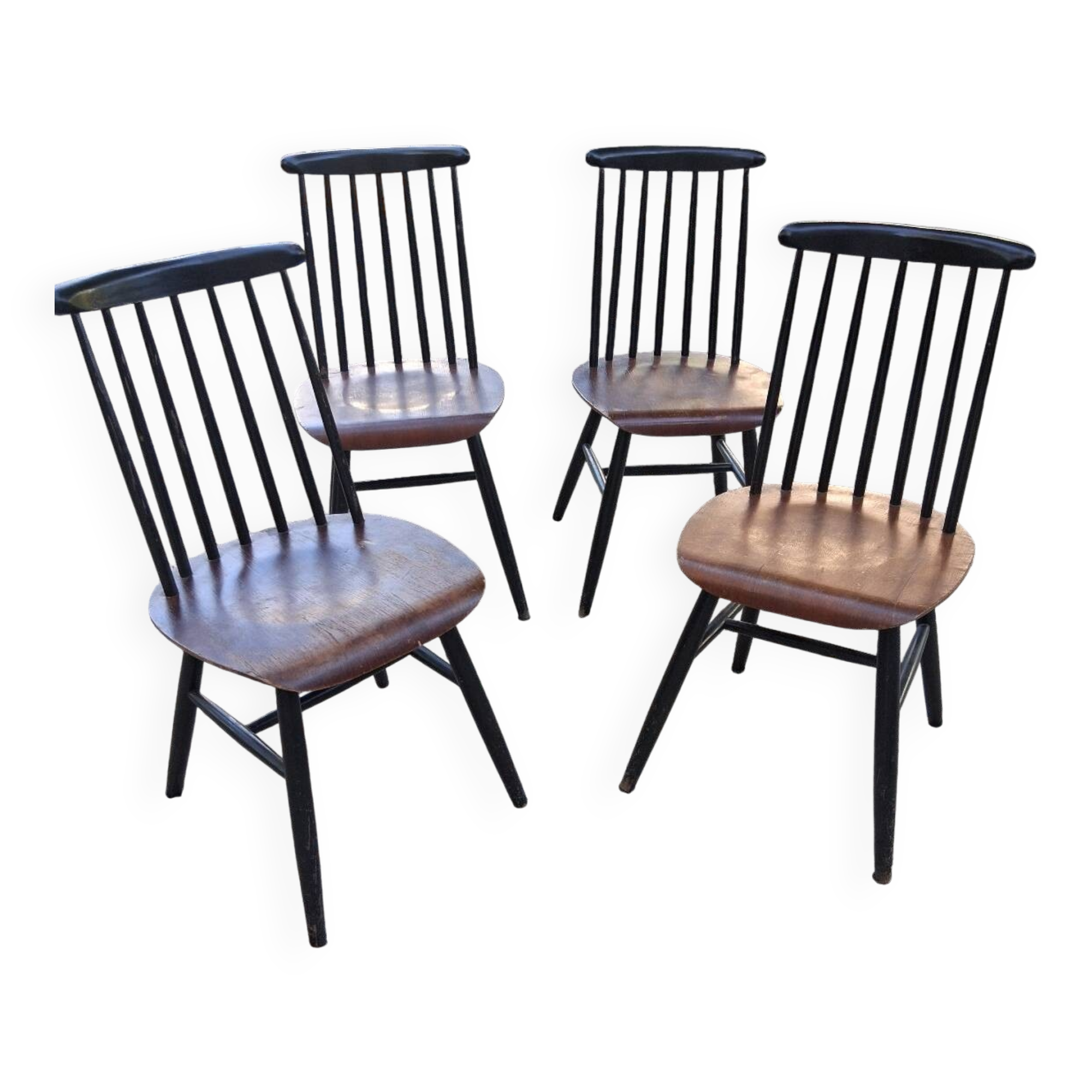 4 Fanett type chairs designed by Ilmari Tapiovara