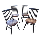 4 Fanett type chairs designed by Ilmari Tapiovara