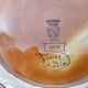 Vintage cup dish Digoin Sarreguemines 1960 mahogany