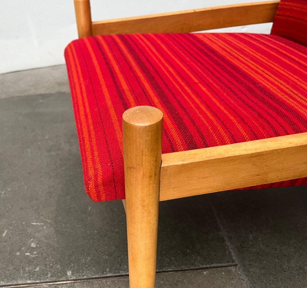Mid-century Danish height-adjustable armchair, 1960s