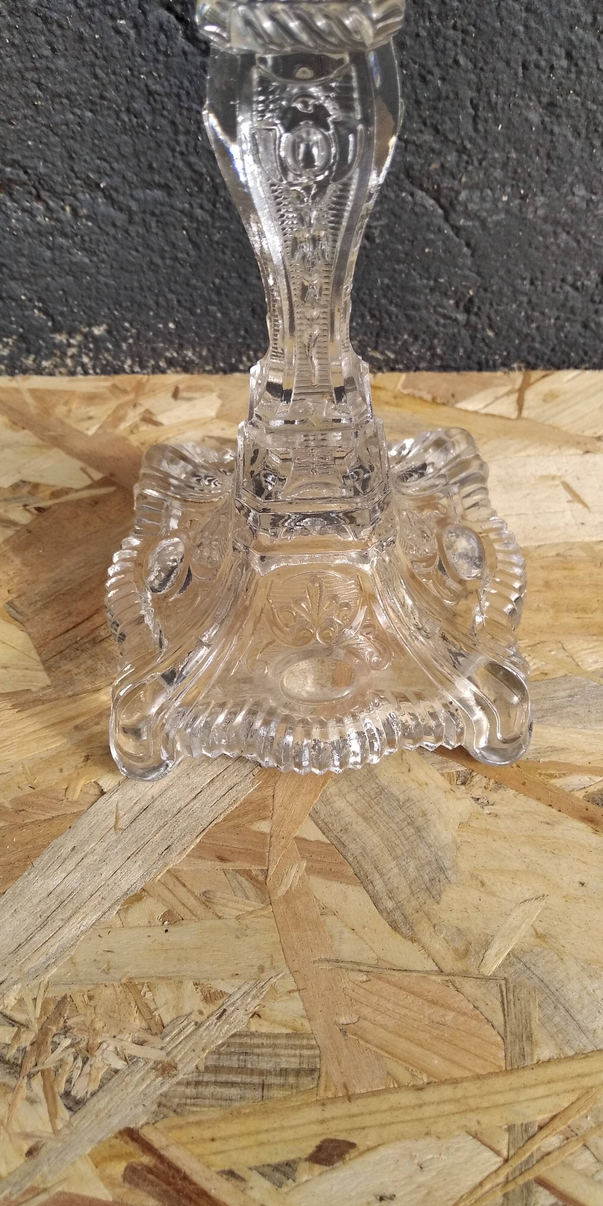Glass candle holder from Portieux