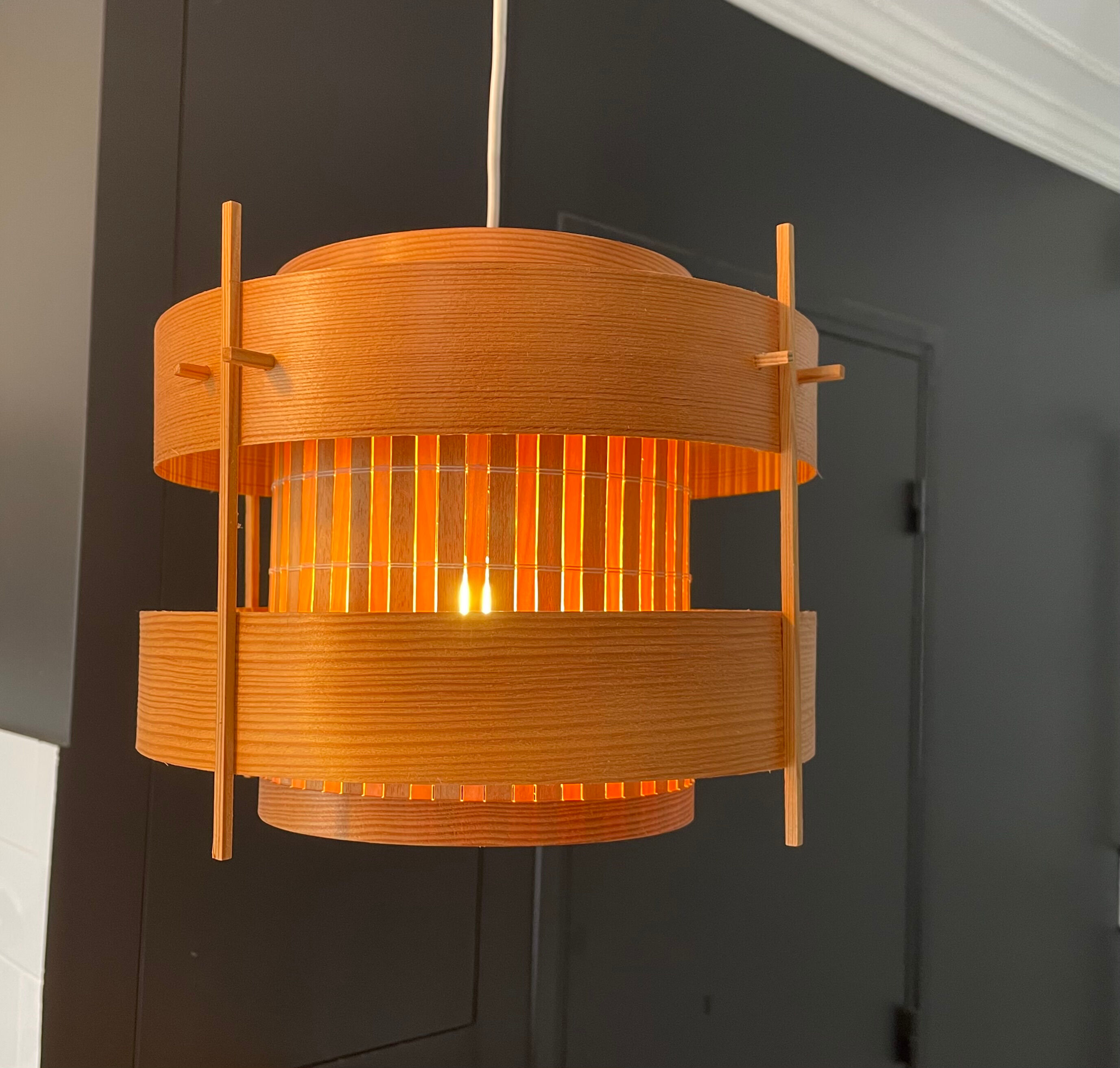 Suspension pine strap Hans Agne Jakobsson Scandinavian Sweden 1960