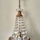 Cut glass stamped chandelier
