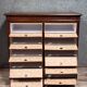 Napoleon III period mahogany notary's cabinet/filing cabinet