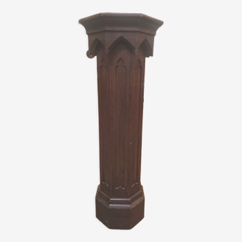 Colonne style gothique en bois