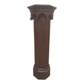 Gothic style wooden column