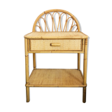 Rattan & bamboo beside table