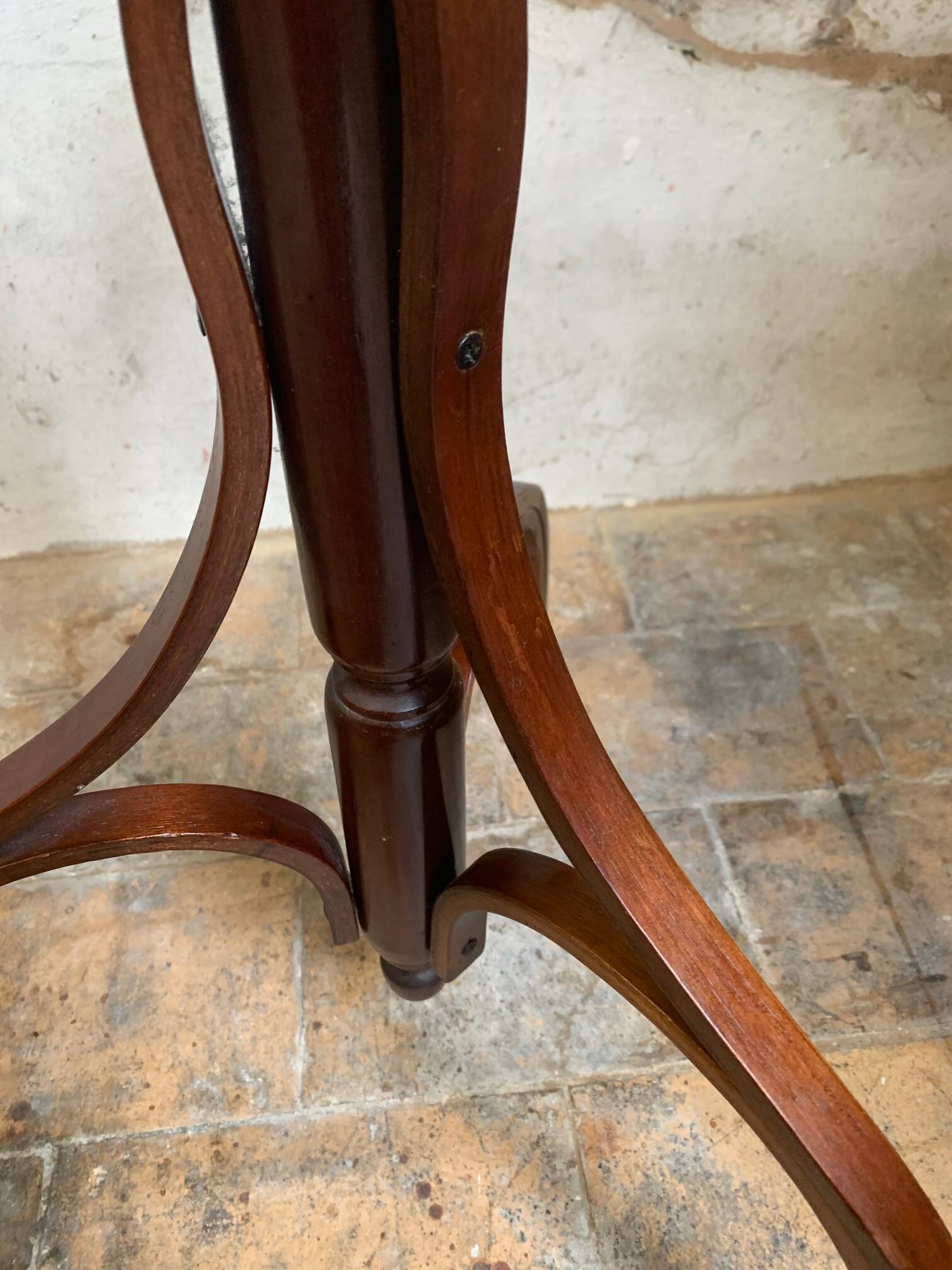 bistro style coat rack in dark wood