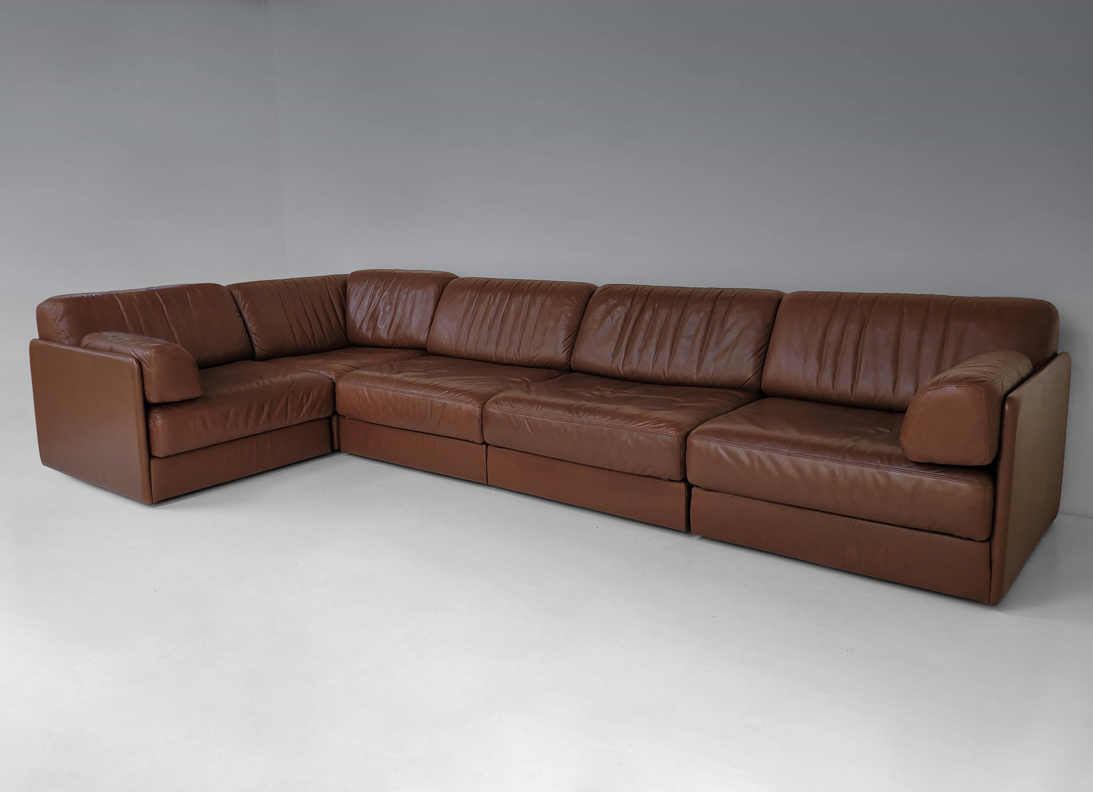 Canapé en cuir modulaire De Sede DS-76