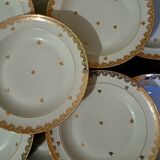 12 deep plates in Limoges porcelain