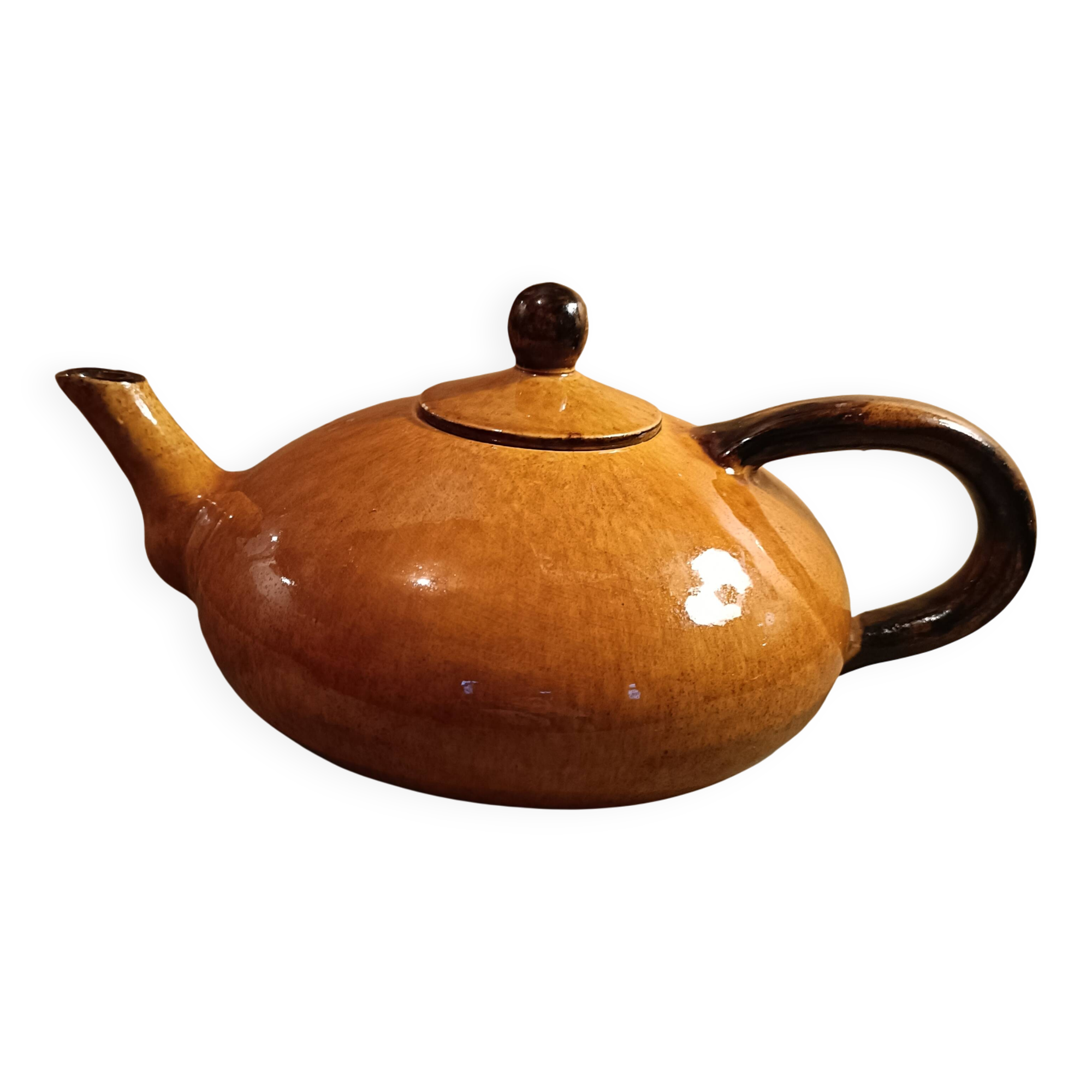 Glazed earthenware teapot Dieulefit