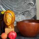 Solid wood cut bowl XXL freeform