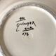 Quimper Breton plate and flowers