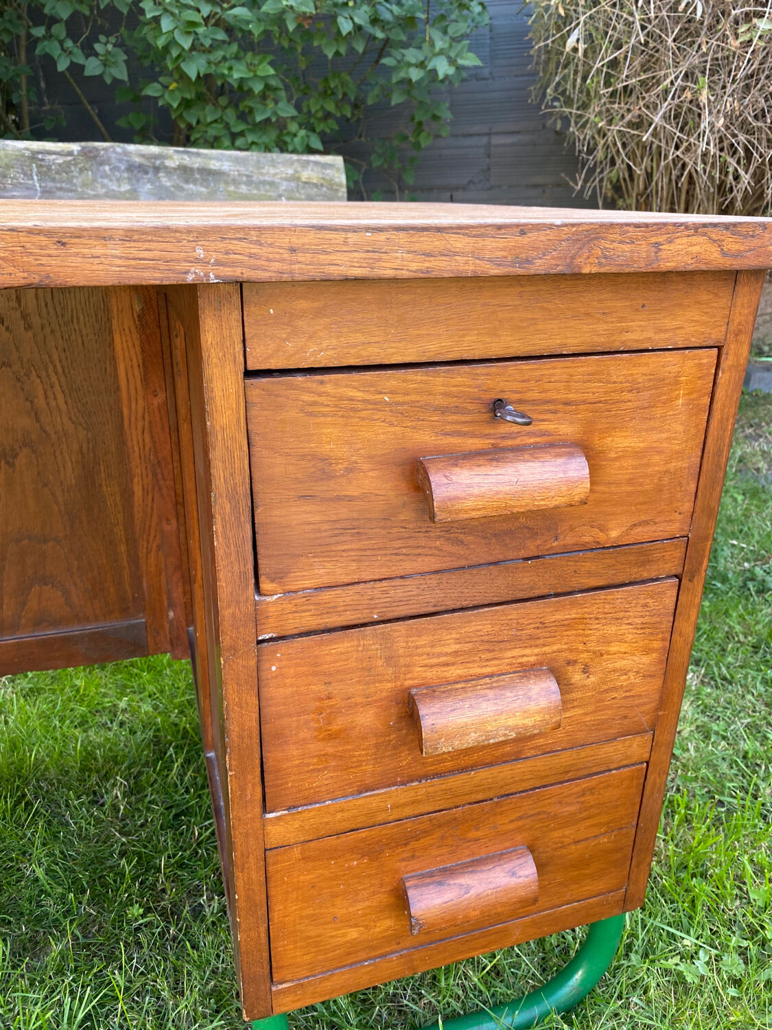 Vintage school teacher's desk