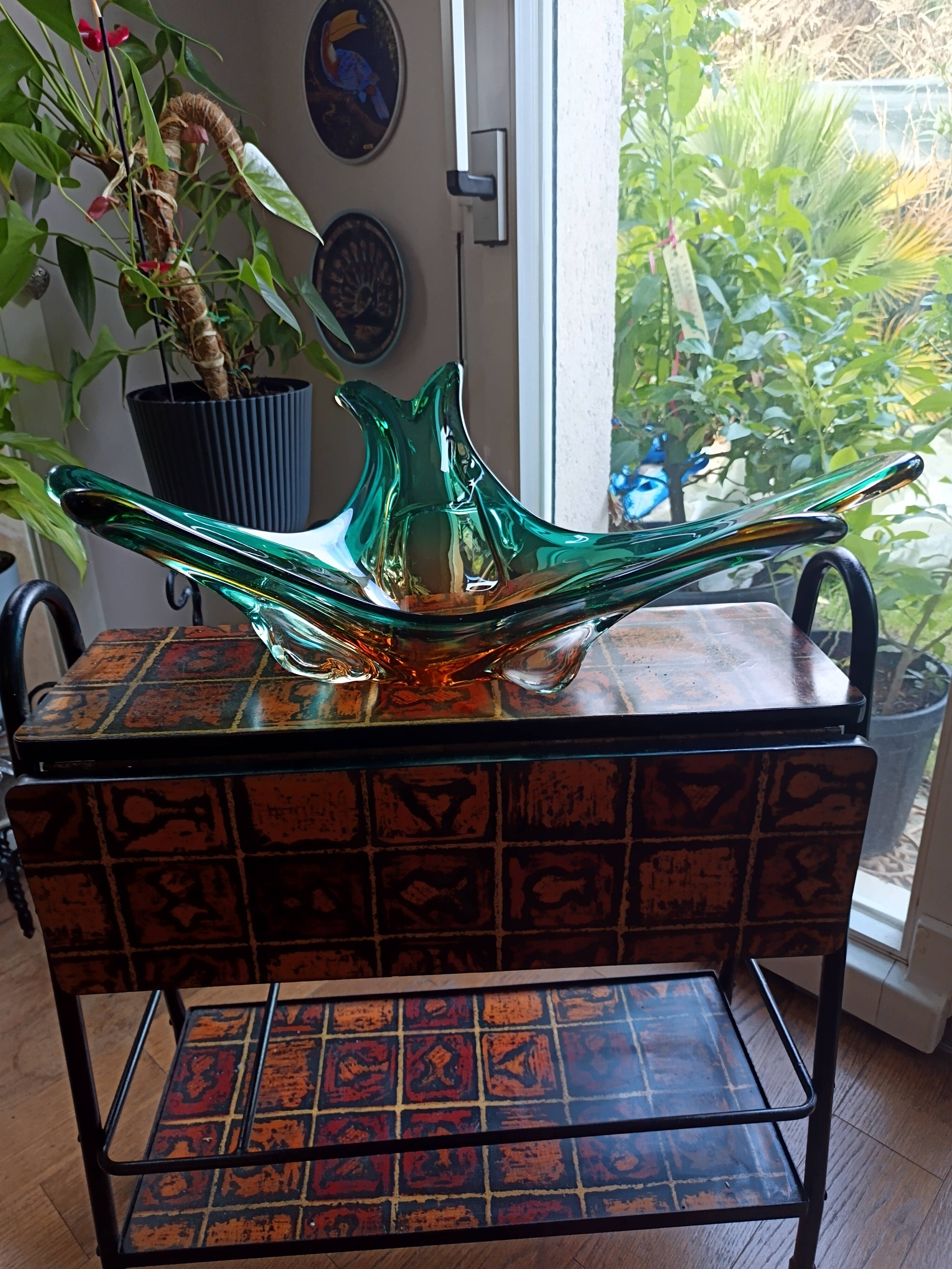 Large Murano glass center table, 1950s