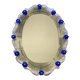 Hand-Carved Venetian Oval Mirror in Murano Glass Style, Early 21st Century