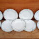 Neuf assiettes creuses de Saint Amand