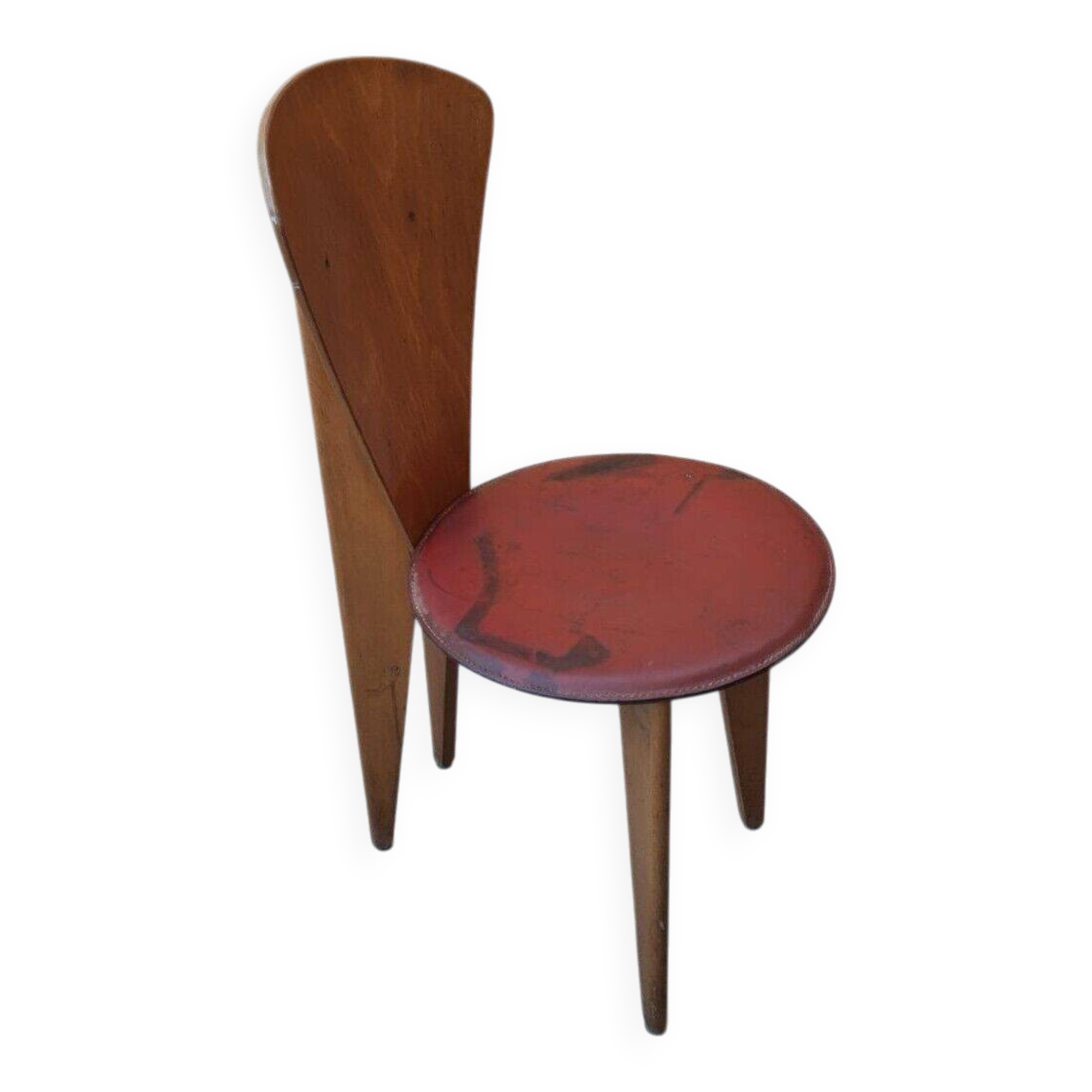 Beautiful Callegari design chair from the 70s, vintage wood