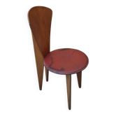 Belle chaise design Callegari années 70 vintage bois