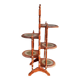 Wood and leather plant stand