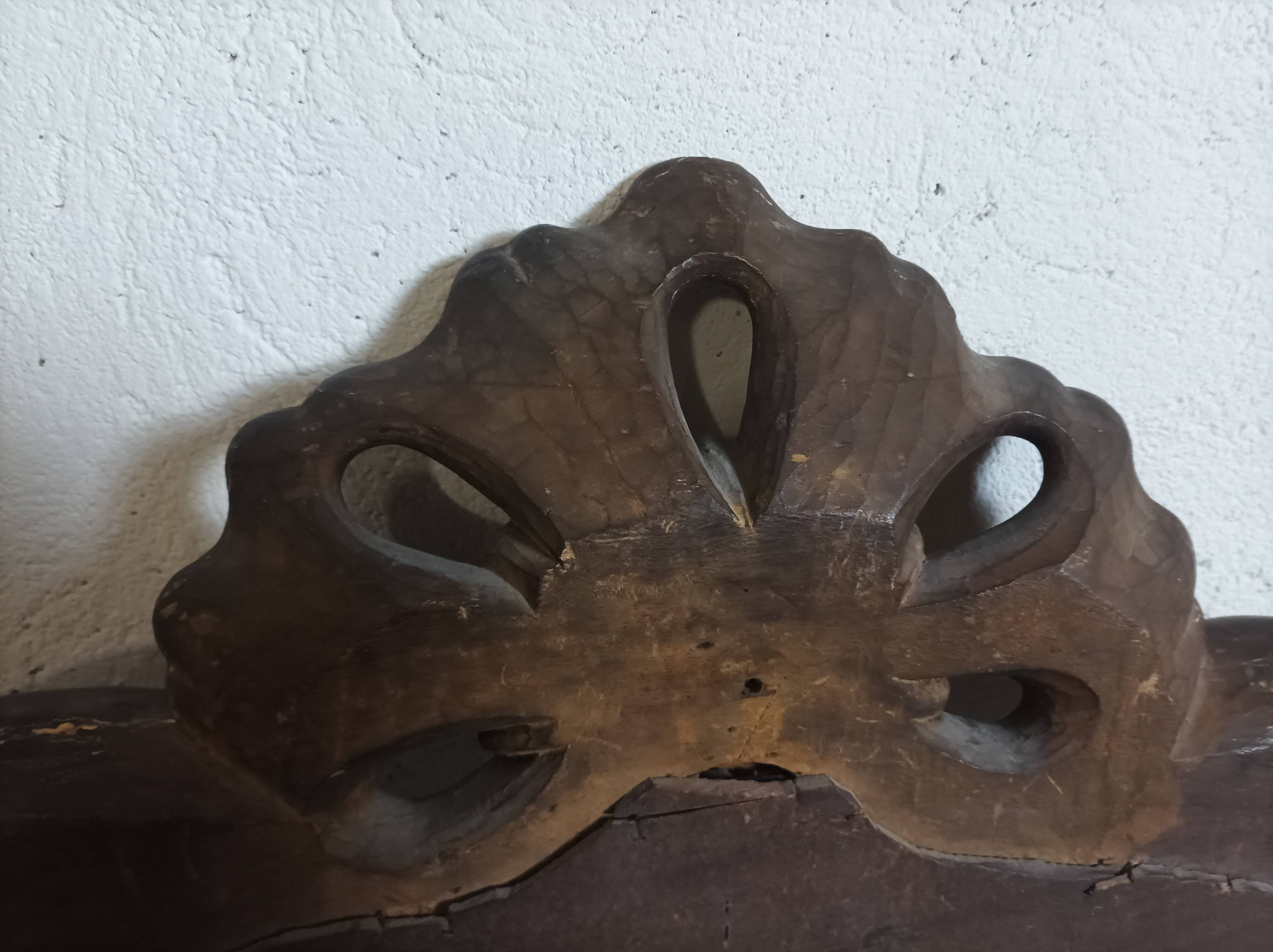 Louis XV style gilded carved wooden mirror