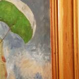 Oil on canvas "Woman with an umbrella" after Claude Monnet (1886).