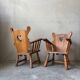 Brutalist armchair pair, 1950s