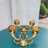 Pair of two-branched wall lights