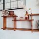 Etagère murale ancienne en bois